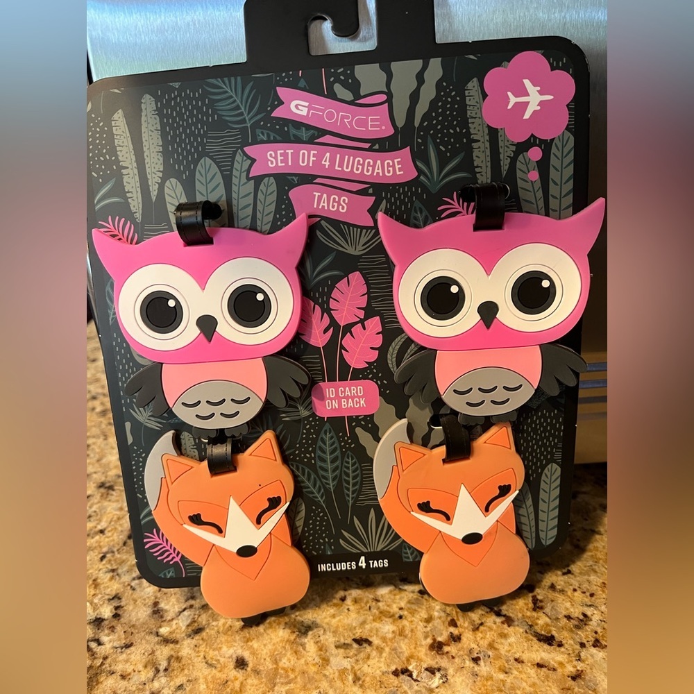 G-Force Owl and Fox Luggage Tags